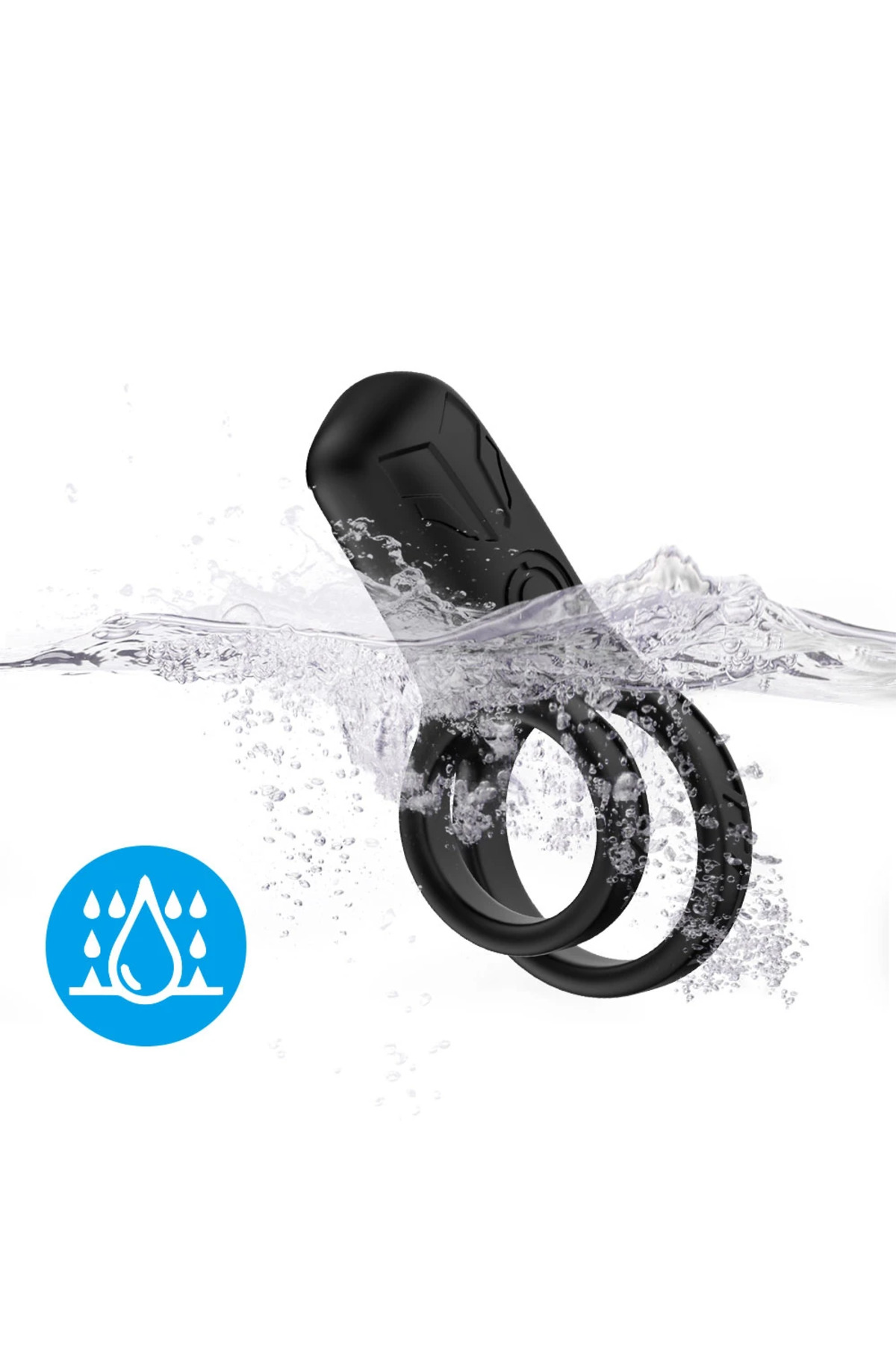 PRIME TOYS Rinse Şarjlı Güçlü Titreşimli Su Geçirmez Klitoris Uyarıcı Testis ve Penis Yüzüğü - Görsel 6