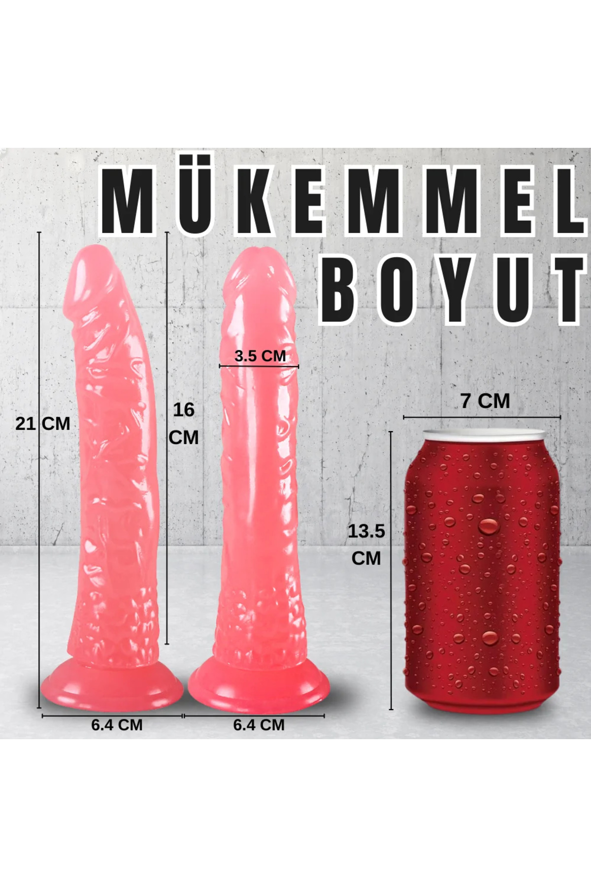 UNIQUE Realistik Dokuda Dildo Vantuzlu Gerçekçi Yapay Penis 21 CM - Görsel 8