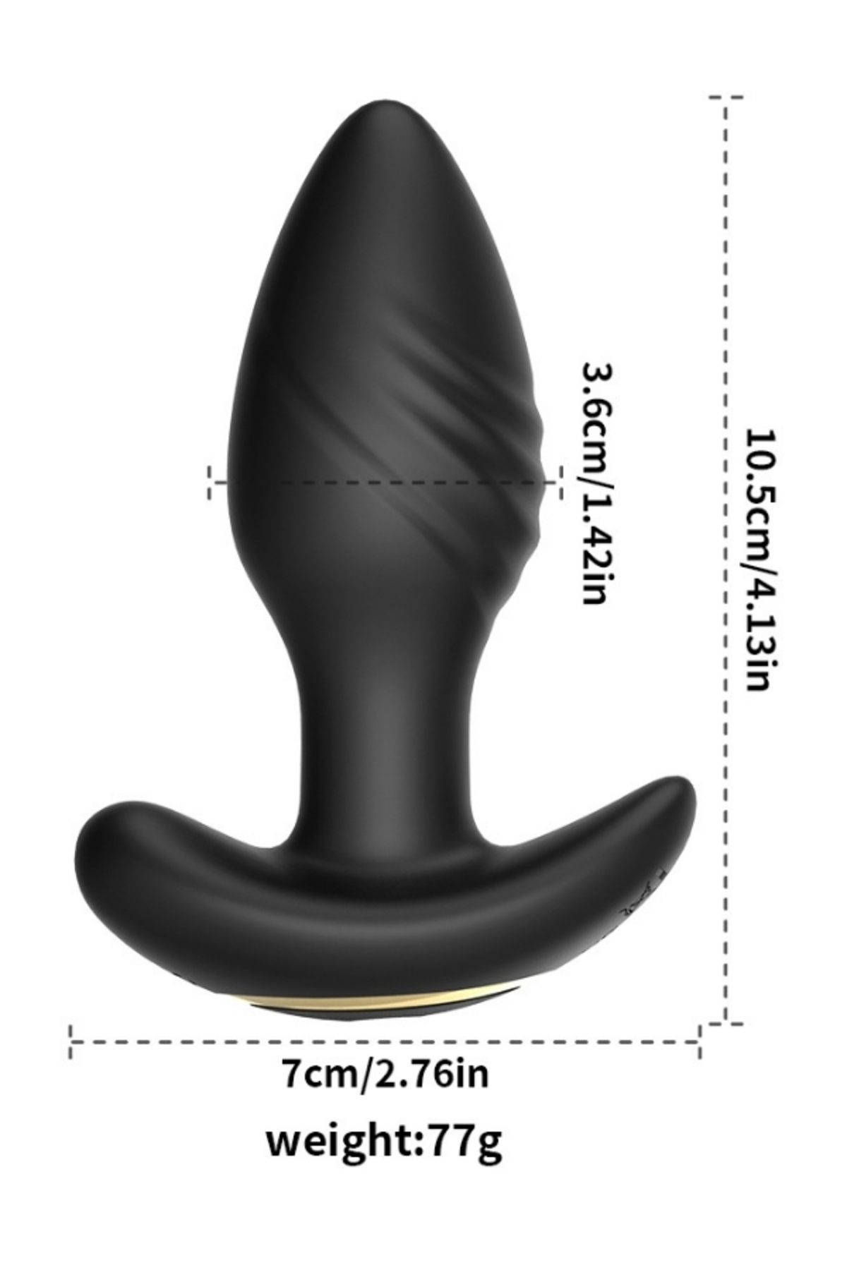 Big Boat Anchor Swing – Telefon Kontrollü Titreşimli Anal Plug (Siyah) - Görsel 2