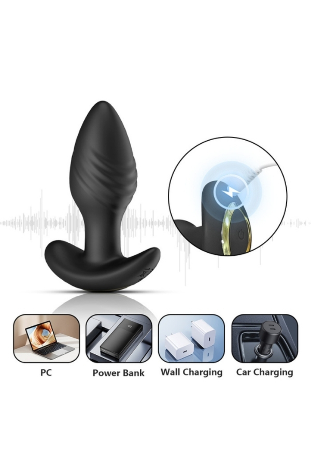 Big Boat Anchor Swing – Telefon Kontrollü Titreşimli Anal Plug (Siyah) - Görsel 4