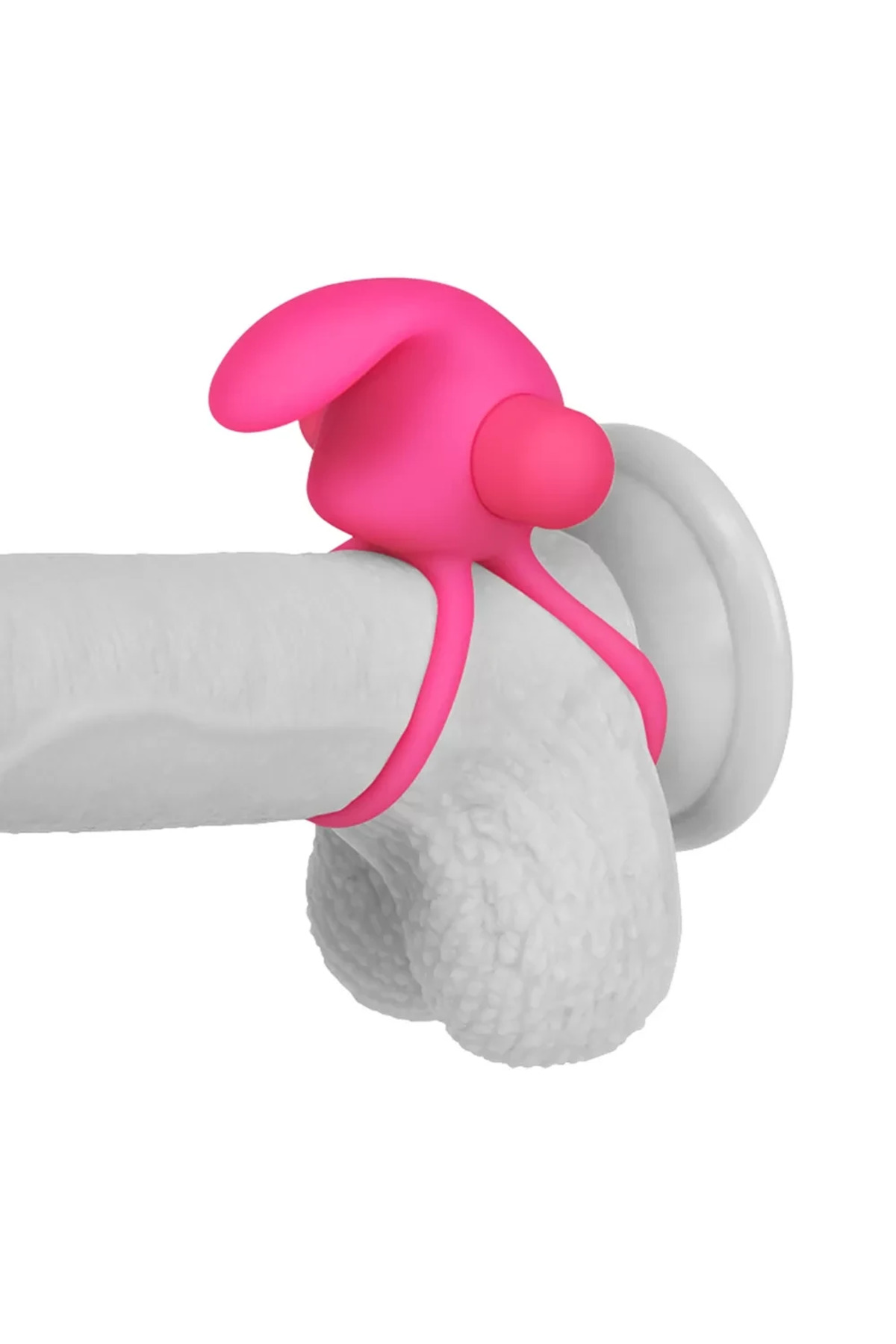 Klitoris Uyarıcı Titreşimli Silikon Penis Halkası Pembe - Power Clit Duo Silicone Cockring - Görsel 2