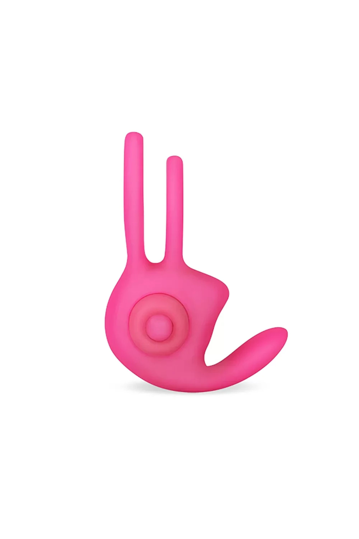 Klitoris Uyarıcı Titreşimli Silikon Penis Halkası Pembe - Power Clit Duo Silicone Cockring - Görsel 4