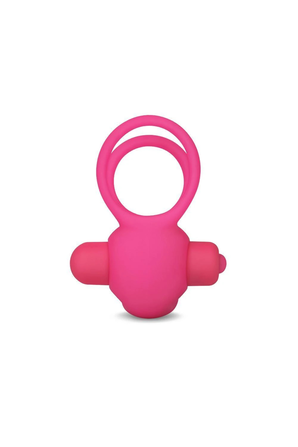 Klitoris Uyarıcı Titreşimli Silikon Penis Halkası Pembe - Power Clit Duo Silicone Cockring - Görsel 6