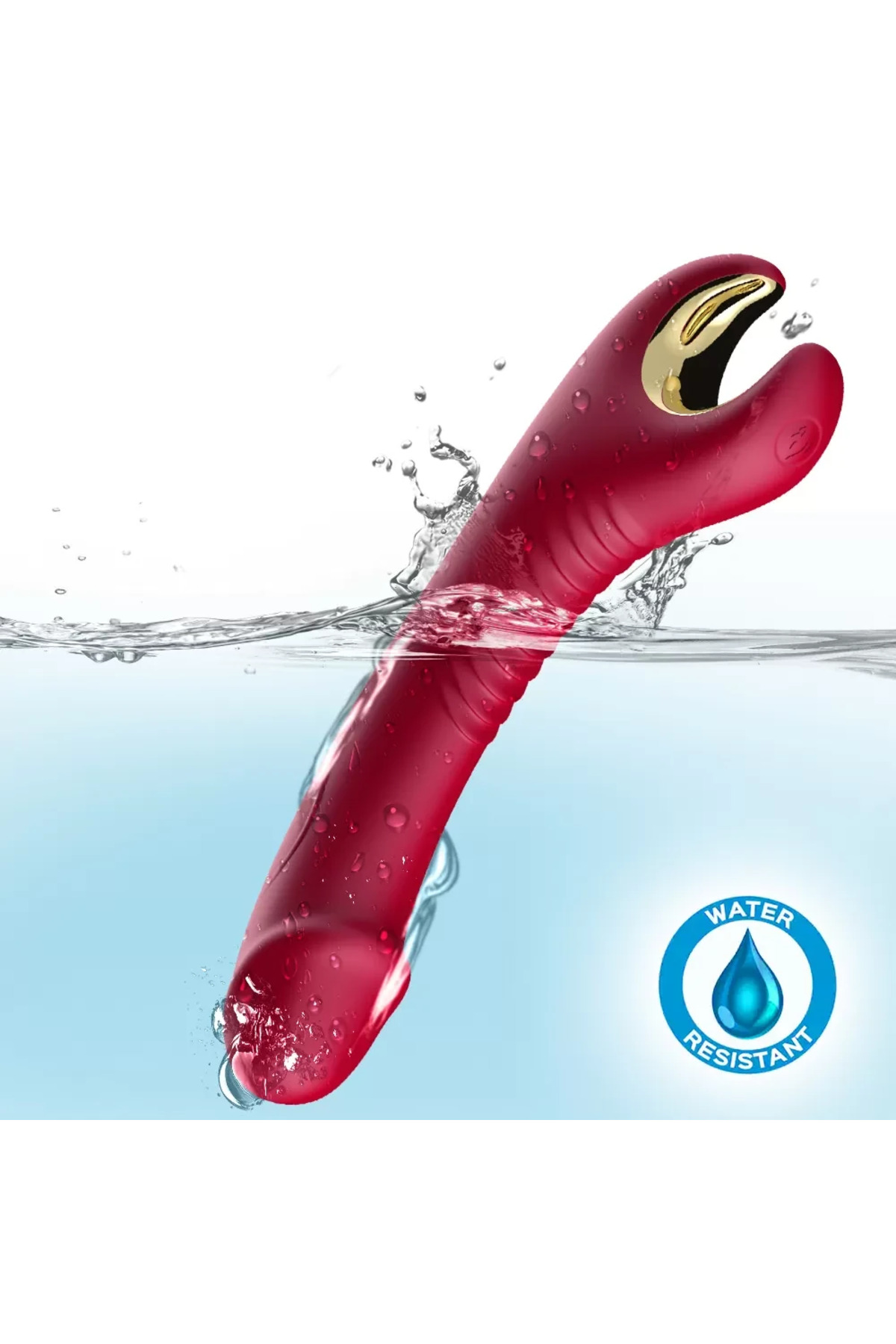PRIME TOYS Tornado 360° Dönebilen Su Geçirmez G Nokta Uyarıcı Vibratör - Bordo - Görsel 5
