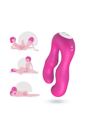 SERAPH Strapless Çift Taraflı G Spot Çatal Vibratör - Pembe