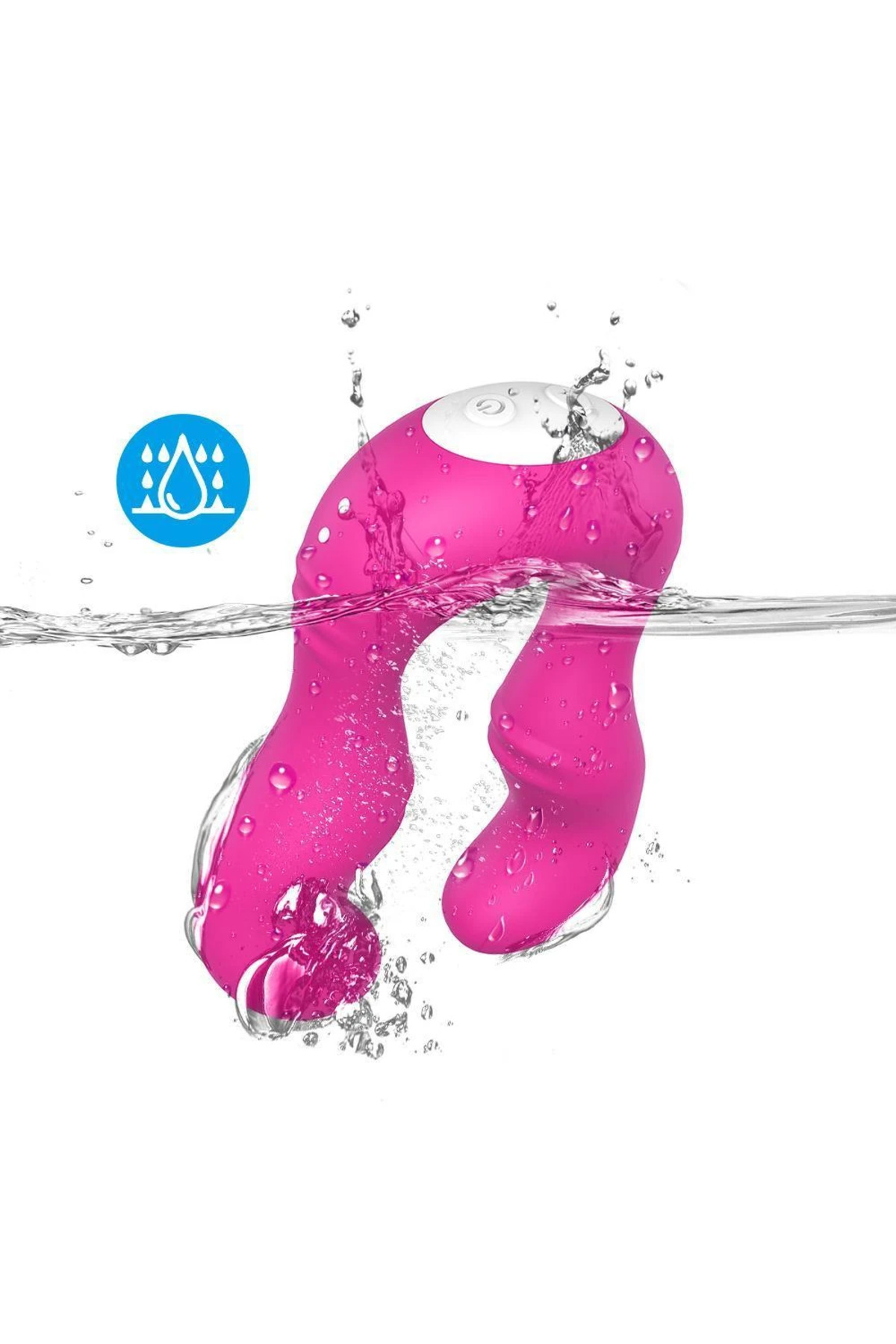 SERAPH Strapless Çift Taraflı G Spot Çatal Vibratör - Pembe - Görsel 7