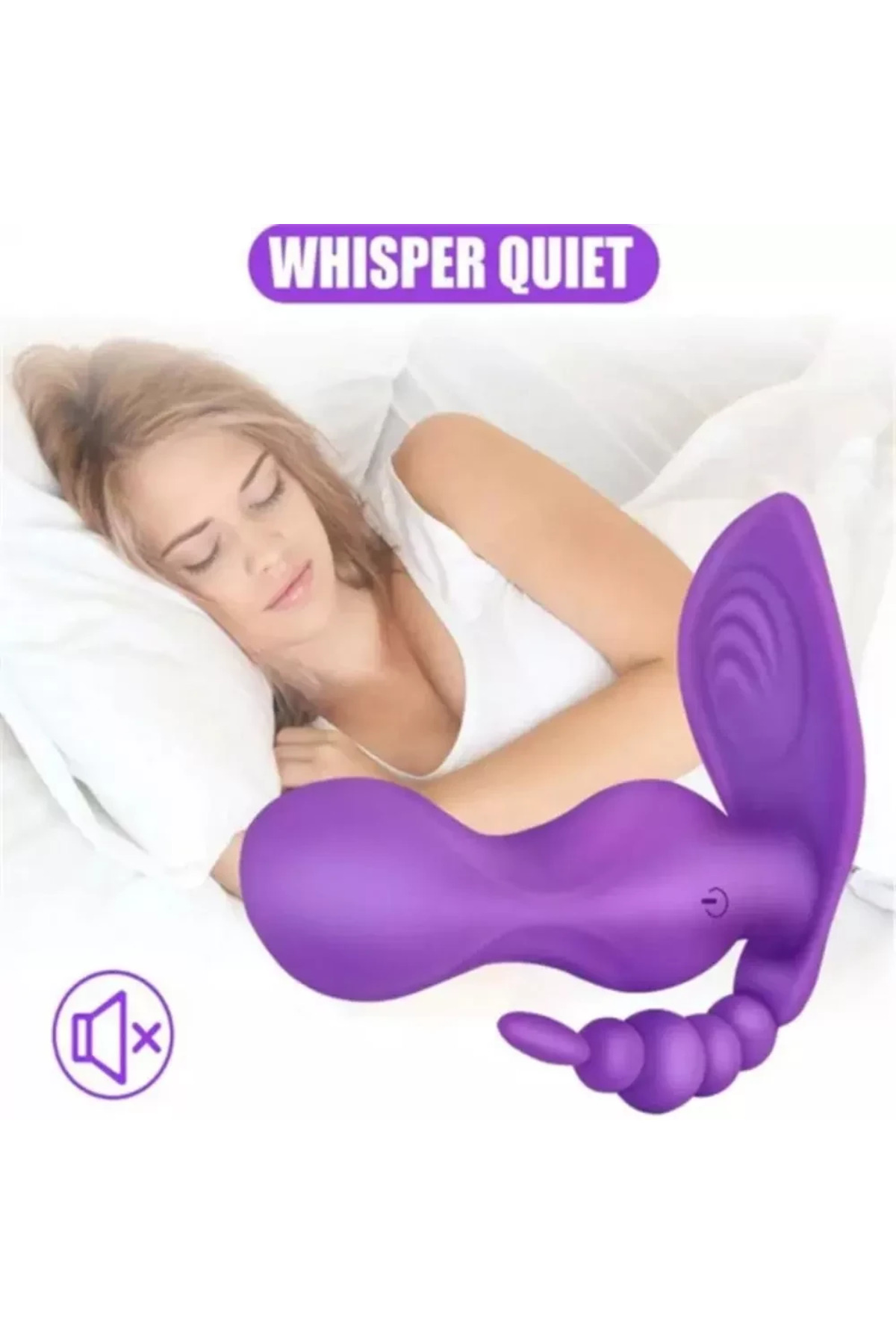 JAIN Kablosuz Kumandalı G-Spot Anal ve Klitoris Uyarıcı Külot İçi Giyilebilir 3 in 1 Vibratör - Mor - Görsel 5