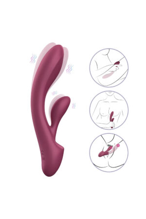MERRY Şarjlı Ultra Güçlü Çift Motorlu 2 in 1 Rabbit Vibratör