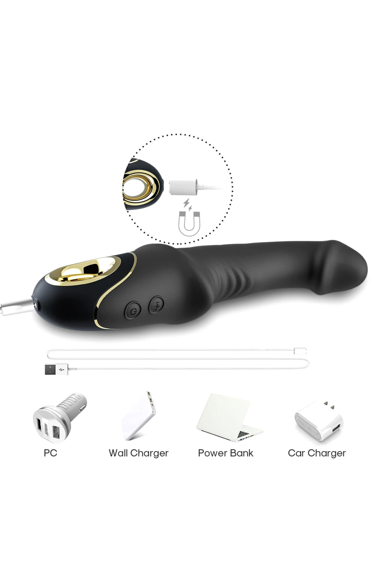 PRIME TOYS Joyblade Şarjlı Esnek G Nokta ve Klitoris Uyarıcı Yapay Penis Vibratör - Siyah - Görsel 6