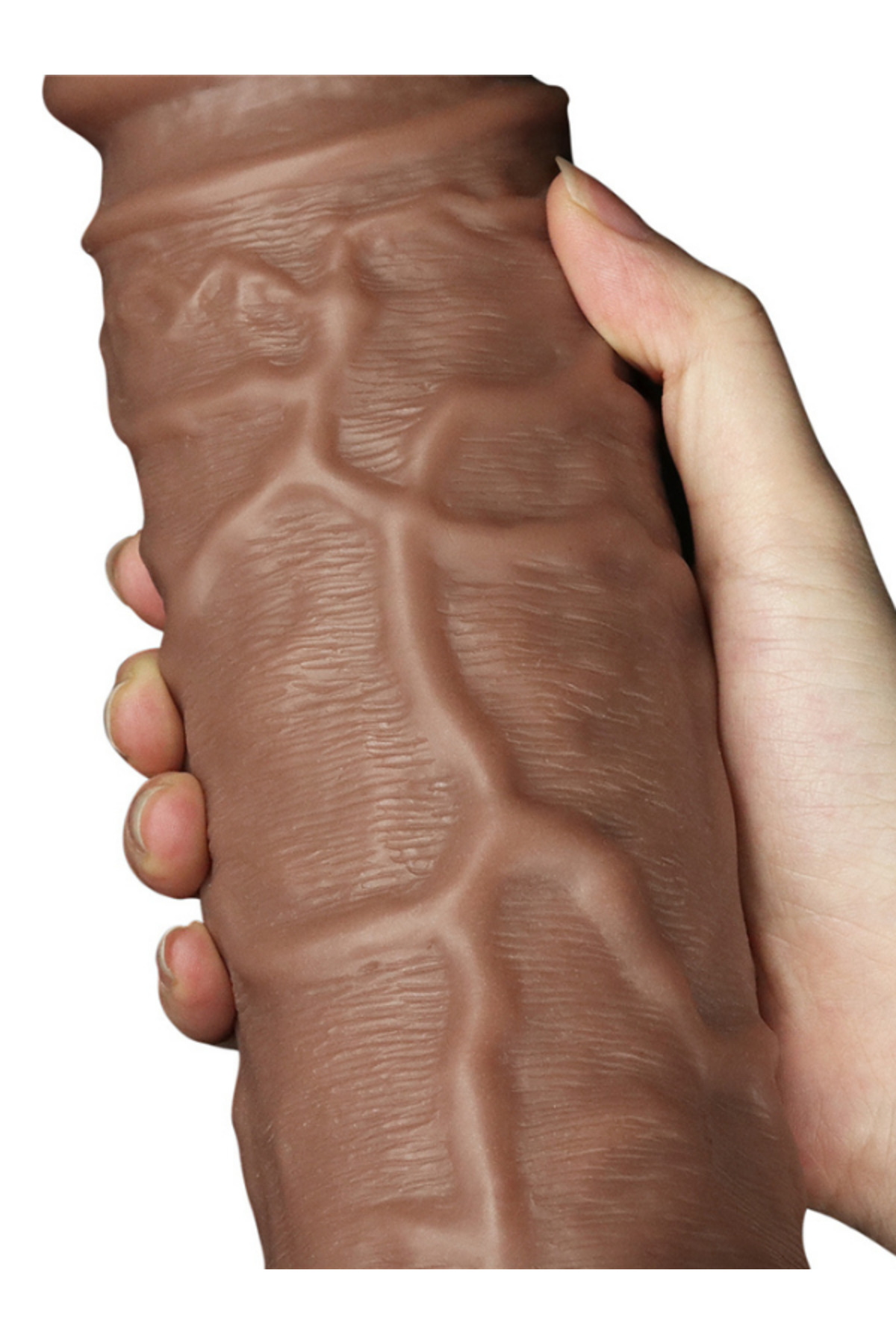 10.5'' Realistic Chubby Vibrating Dildo - Görsel 5