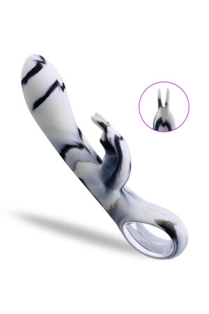 ZERA Tutma Aparatlı Klitoris ve G-Spot Uyarıcı 2 in 1 Rabbit Vibratör