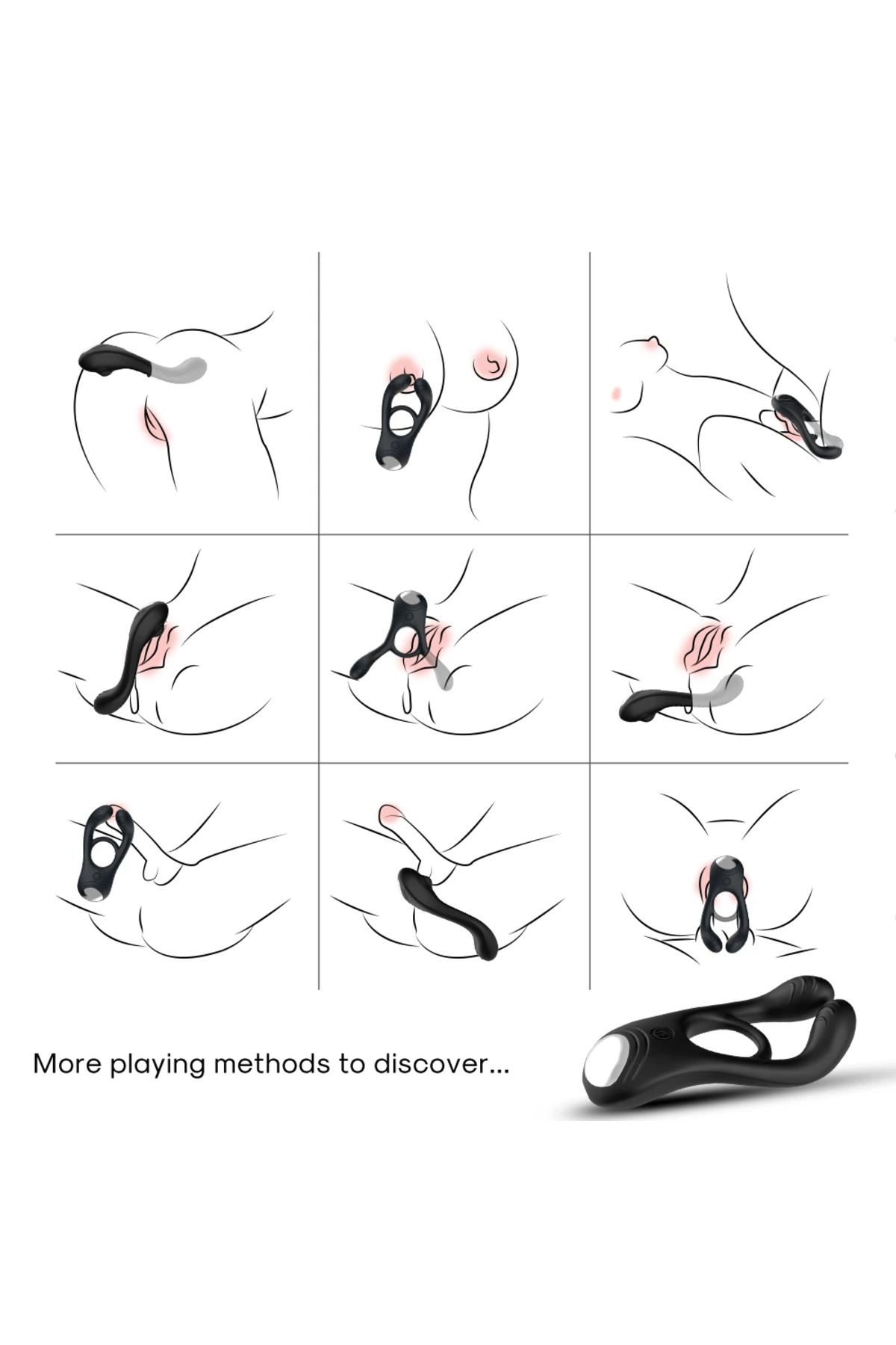 PRIME TOYS Veyron Şarjlı Güçlü Titreşimli Testis ve Klitoris Uyarıcı Vibratör Penis Yüzüğü - Görsel 2