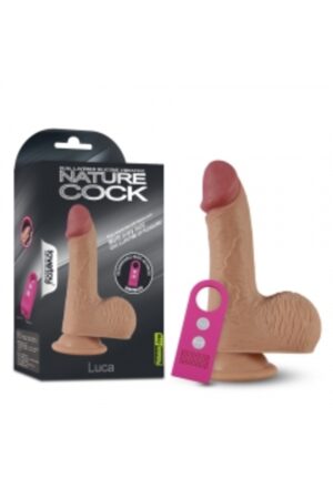 Luca 16 CM USB Şarjlı 7 Titreşimli Realistik Anal Vibratör Dildo