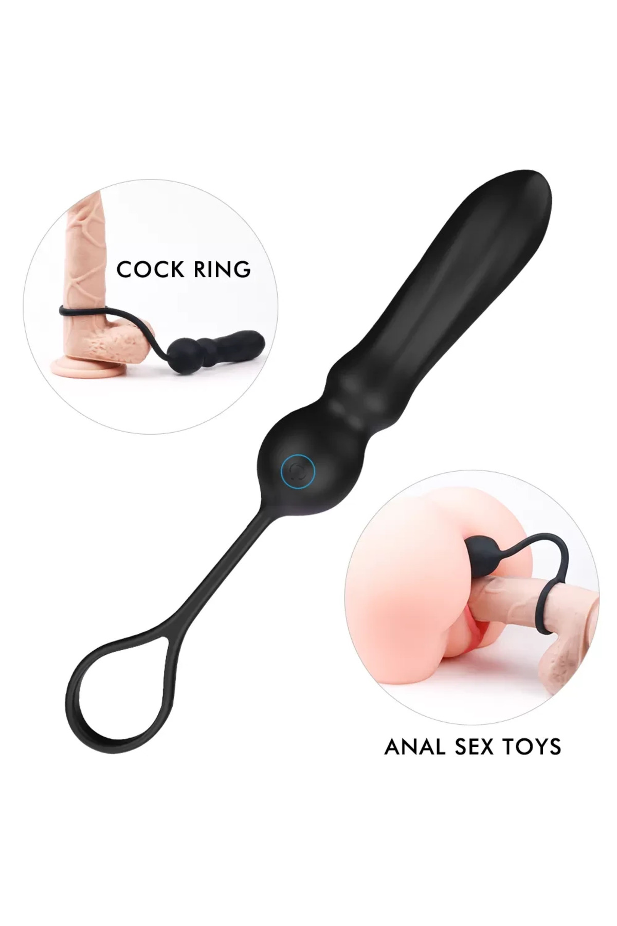 ADELE ve G Spot Uyarıcı Penis Halkalı Anal Vibratör - Görsel 2