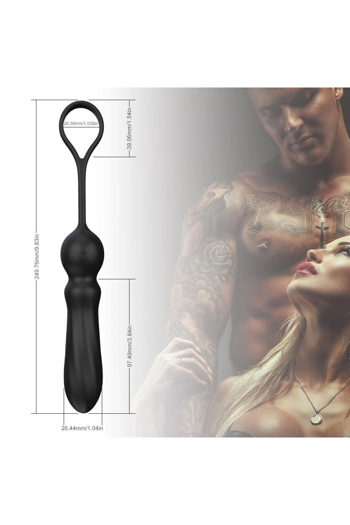 ADELE ve G Spot Uyarıcı Penis Halkalı Anal Vibratör - Görsel 8
