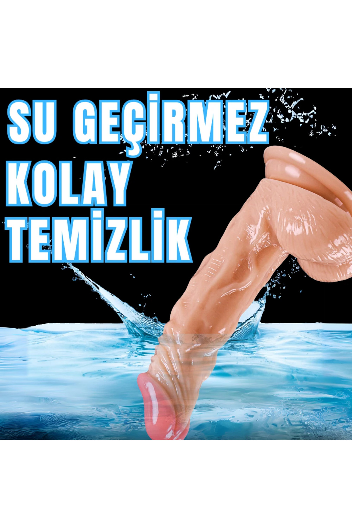 UNIQUE Realistik Dokuda Eğik ve Damarlı Dildo Vantuzlu Gerçekçi Yapay Penis 18 CM - Görsel 7