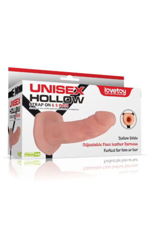 İçi Boş Belden Bağlamalı Realistik Penis - Unisex Hollow Strap On