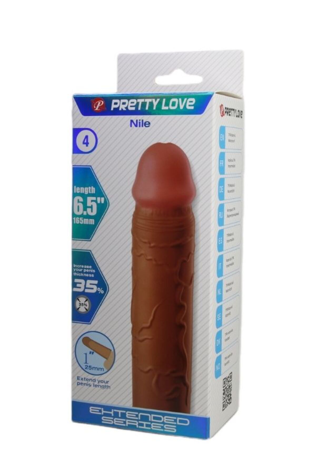 Nile Gerçek Hissiyatlı Uzatıcı Penis Kılıfı Brown