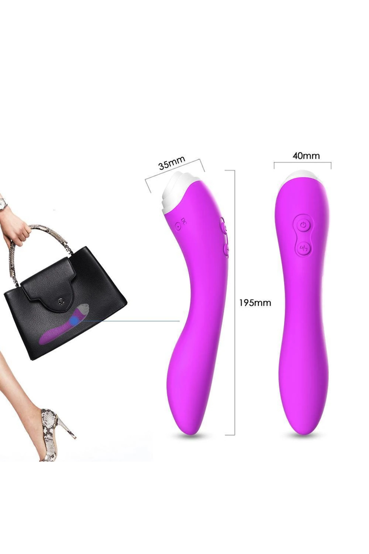 FAIRYLAND 9+9 Modlu Klitoris ve G-Spot Uyarıcı 2 in 1 Dil Vibratör - Mor - Görsel 8
