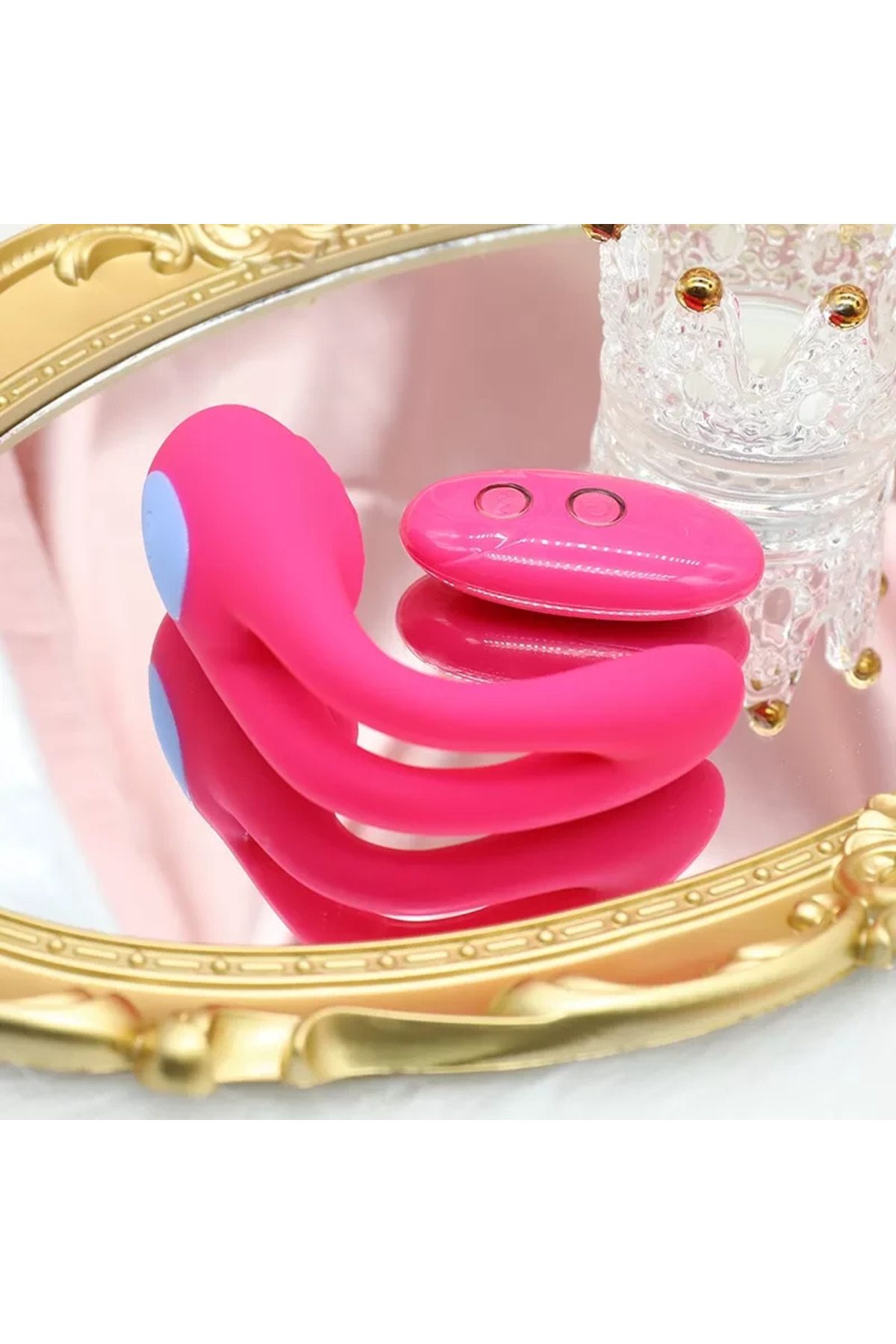 CANDY Kablosuz Kumandalı Çok Fonksiyonlu Klitoris Uyarıcı Titreşimli Penis Halkası - Görsel 4