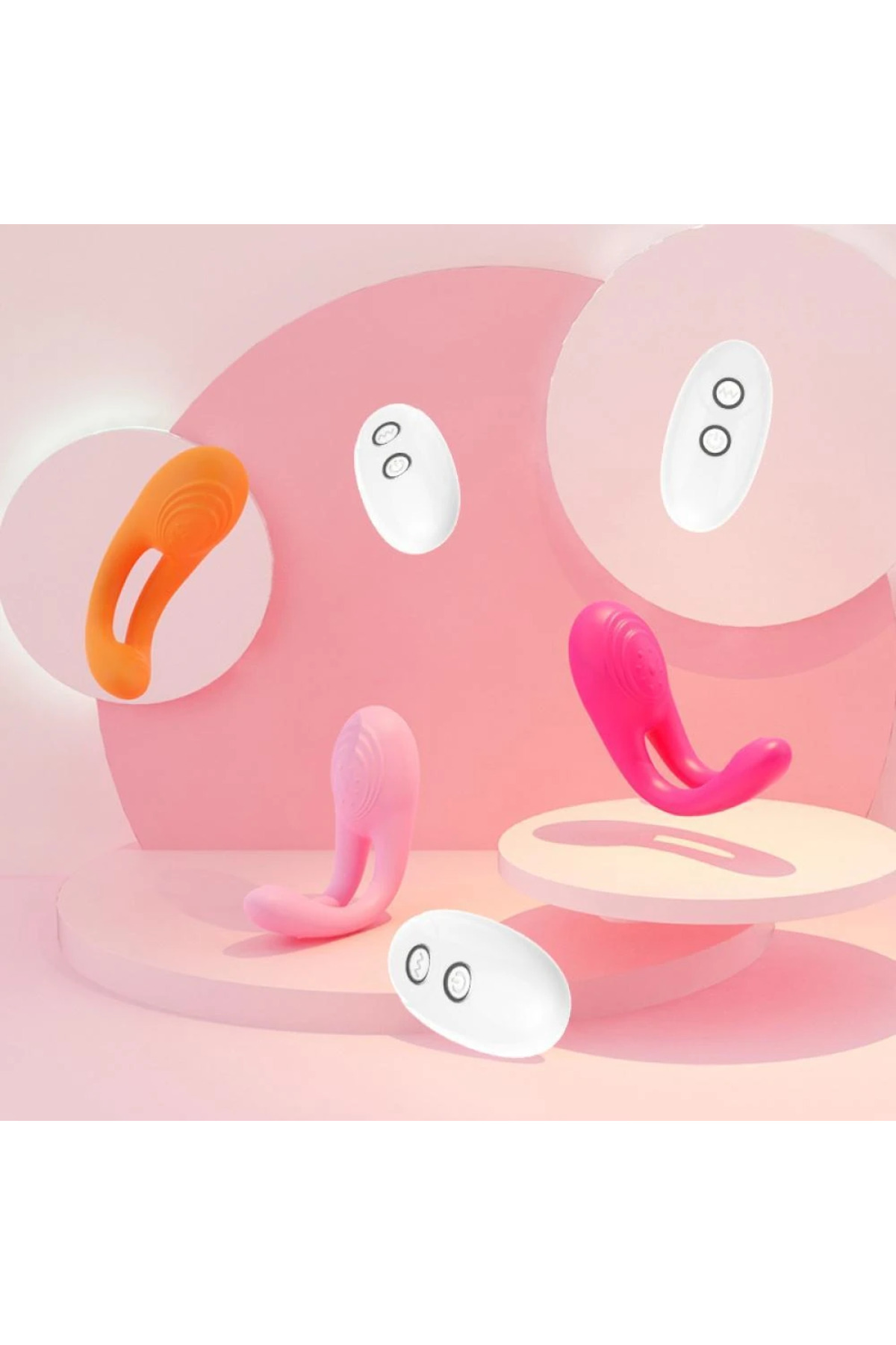 CANDY Kablosuz Kumandalı Çok Fonksiyonlu Klitoris Uyarıcı Titreşimli Penis Halkası - Görsel 7