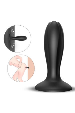 GENE Güçlü Vantuzlu Dong Silikon Anal Plug