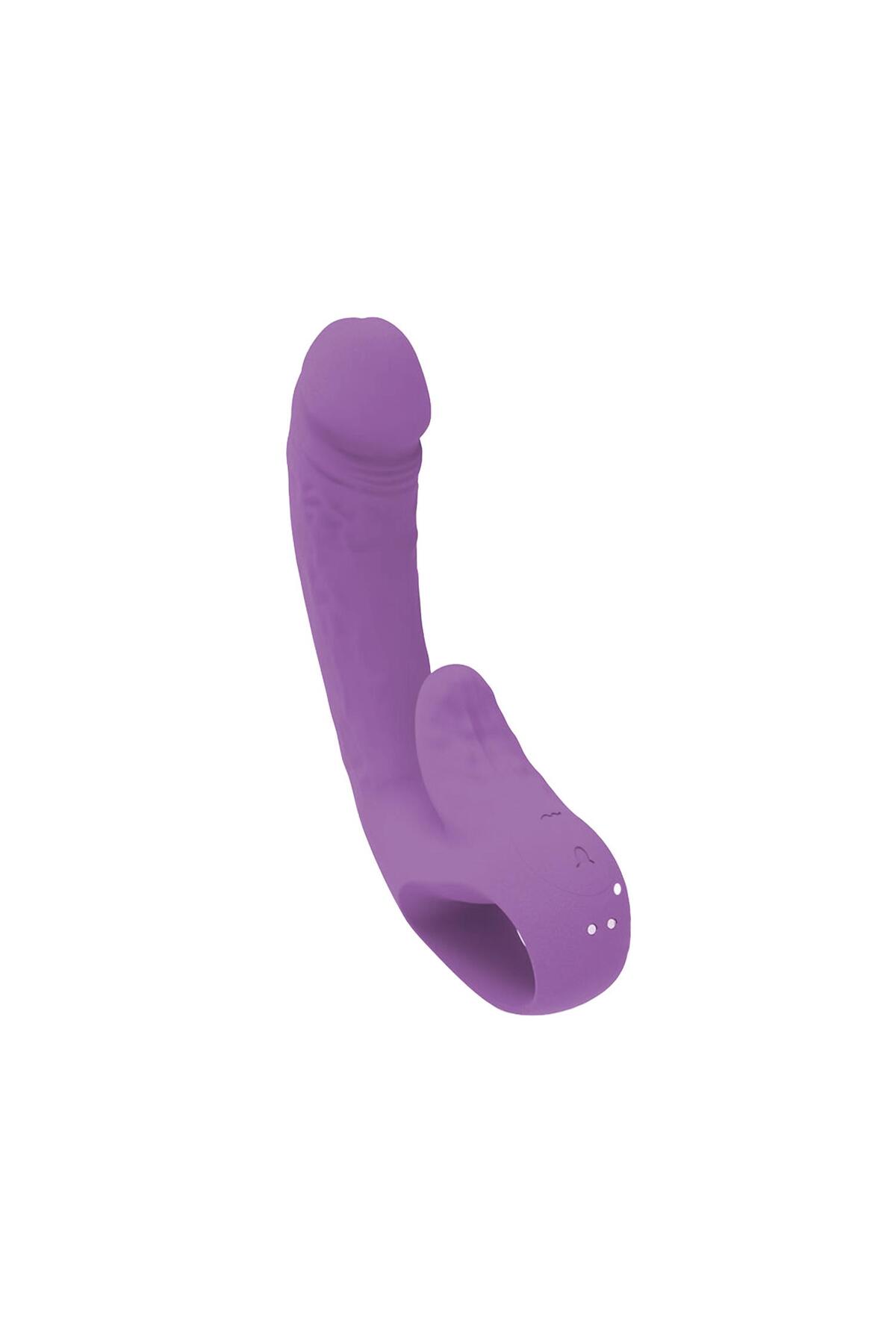 Çift Motorlu Modern Rabbit Vibrator Mor