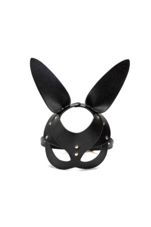 Deri Tavşan Maske Siyah