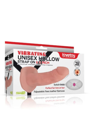 Titreşimli İçi Boş Belden Bağlamalı Penis - Vibrating Unisex Hollow Strap On