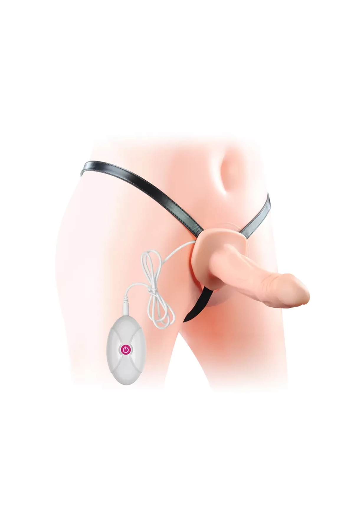 Titreşimli İçi Boş Belden Bağlamalı Penis - Vibrating Unisex Hollow Strap On - Görsel 2