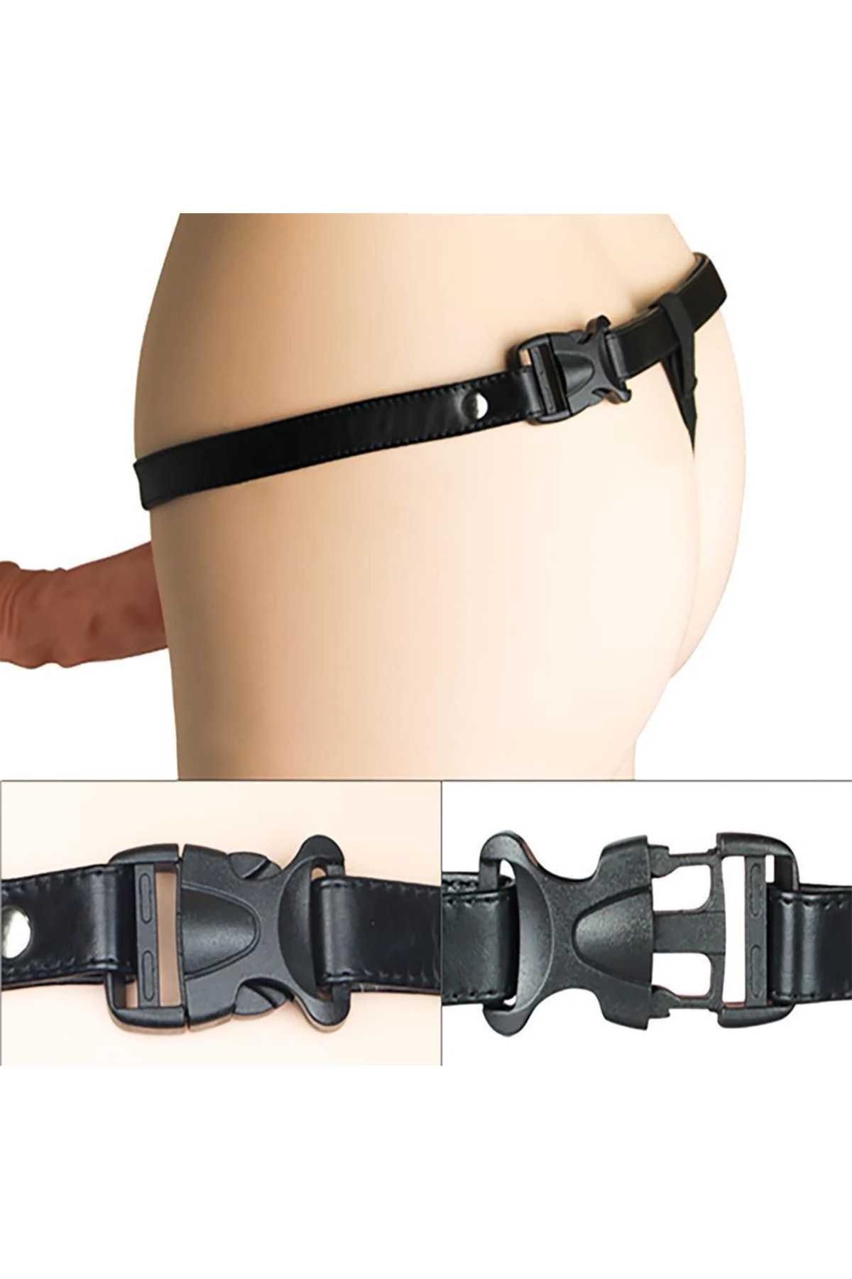 Titreşimli İçi Boş Belden Bağlamalı Penis - Vibrating Unisex Hollow Strap On - Görsel 8