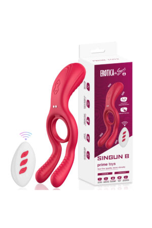 PRIME TOYS Singun Şarjlı Uzaktan Kumandalı Klitoris Uyarıcı Vibratör Perine Uyarıcı Penis Halkası