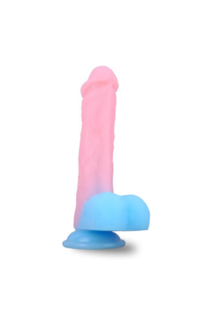 NEON ELITE Glow in the Dark - Karanlıkta Parlayan Dildo Ultra Yumuşak Realistik Yapay Penis 22 CM