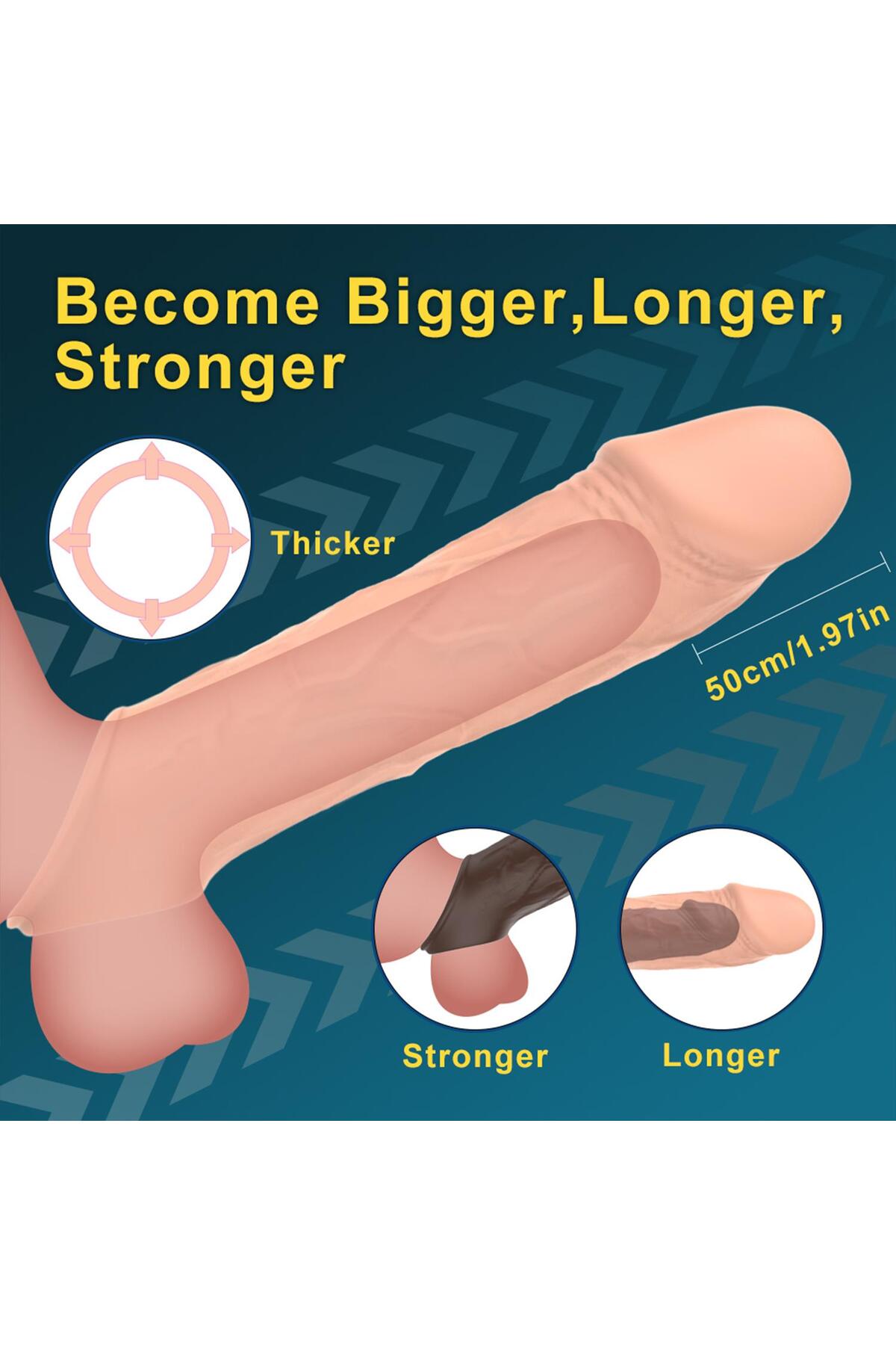 Titreşimli Uzaktan Kumandalı Penis Kılıfı - Görsel 3