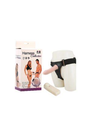 Harness 17 CM İçi Boş Titreşimli Belden Bağlamalı Protez Penis