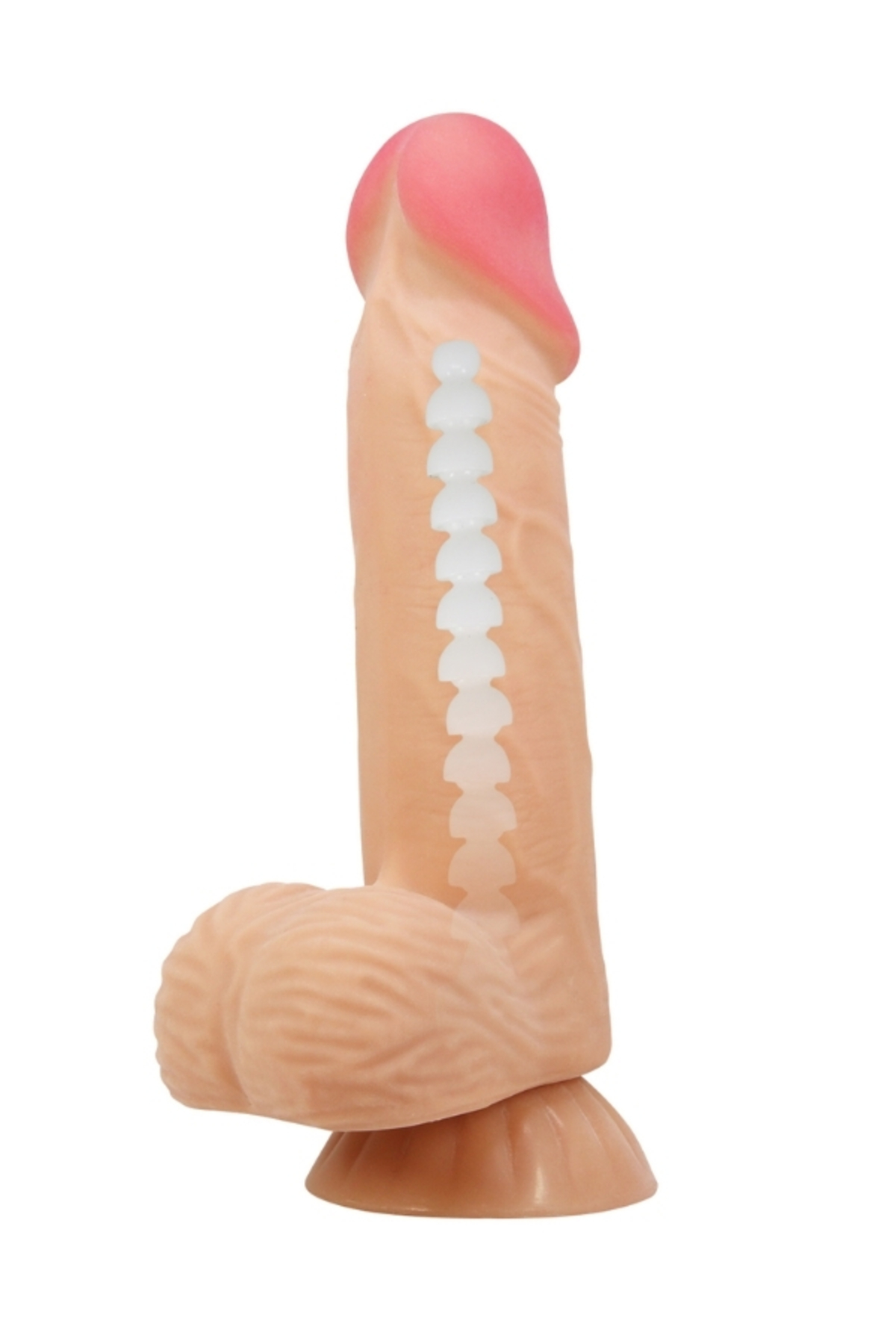 Lisle 8.1 İnç Kıkırdak Yapılı Gerçek Deri Yapılı Dildo - Görsel 3
