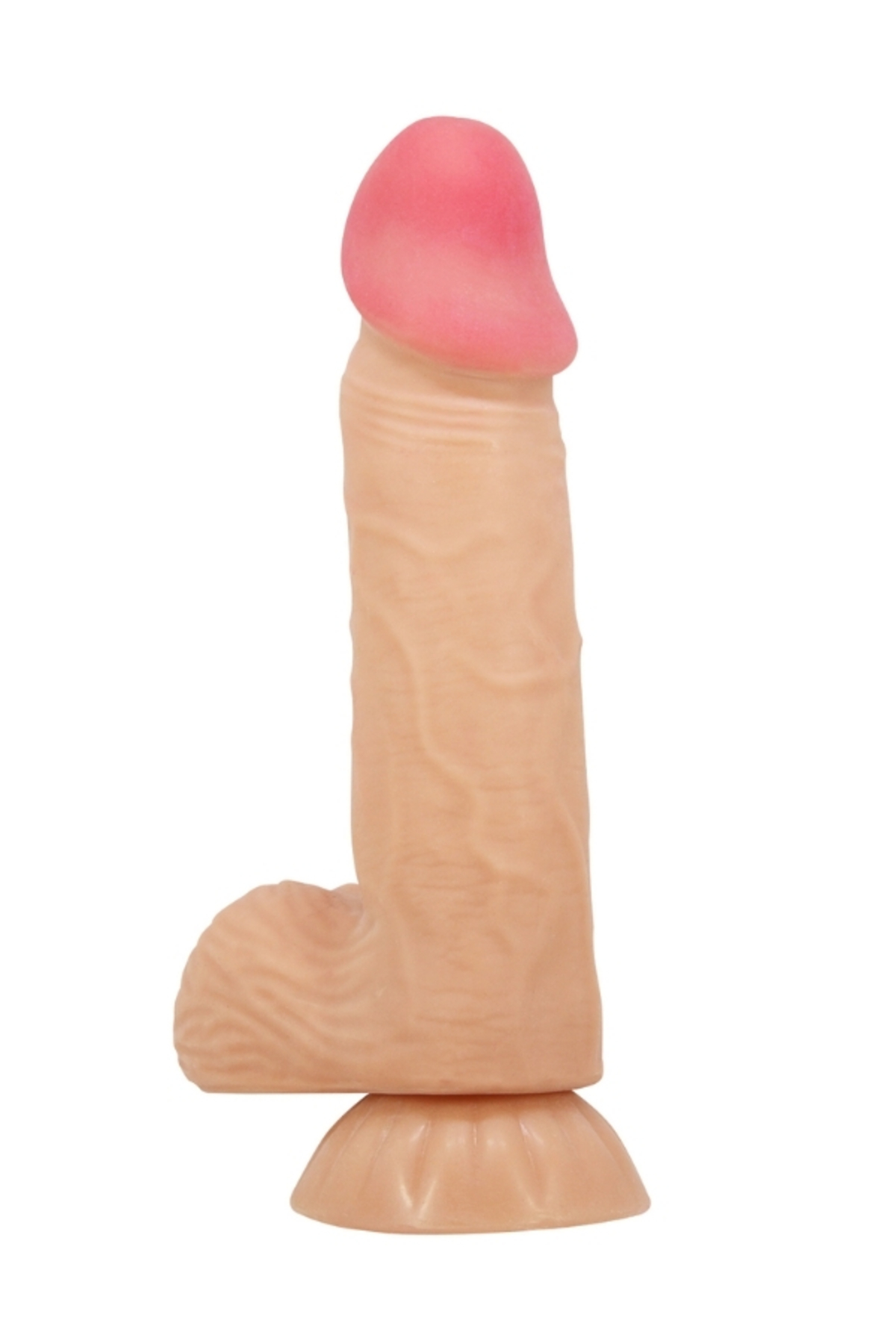Lisle 8.1 İnç Kıkırdak Yapılı Gerçek Deri Yapılı Dildo - Görsel 4
