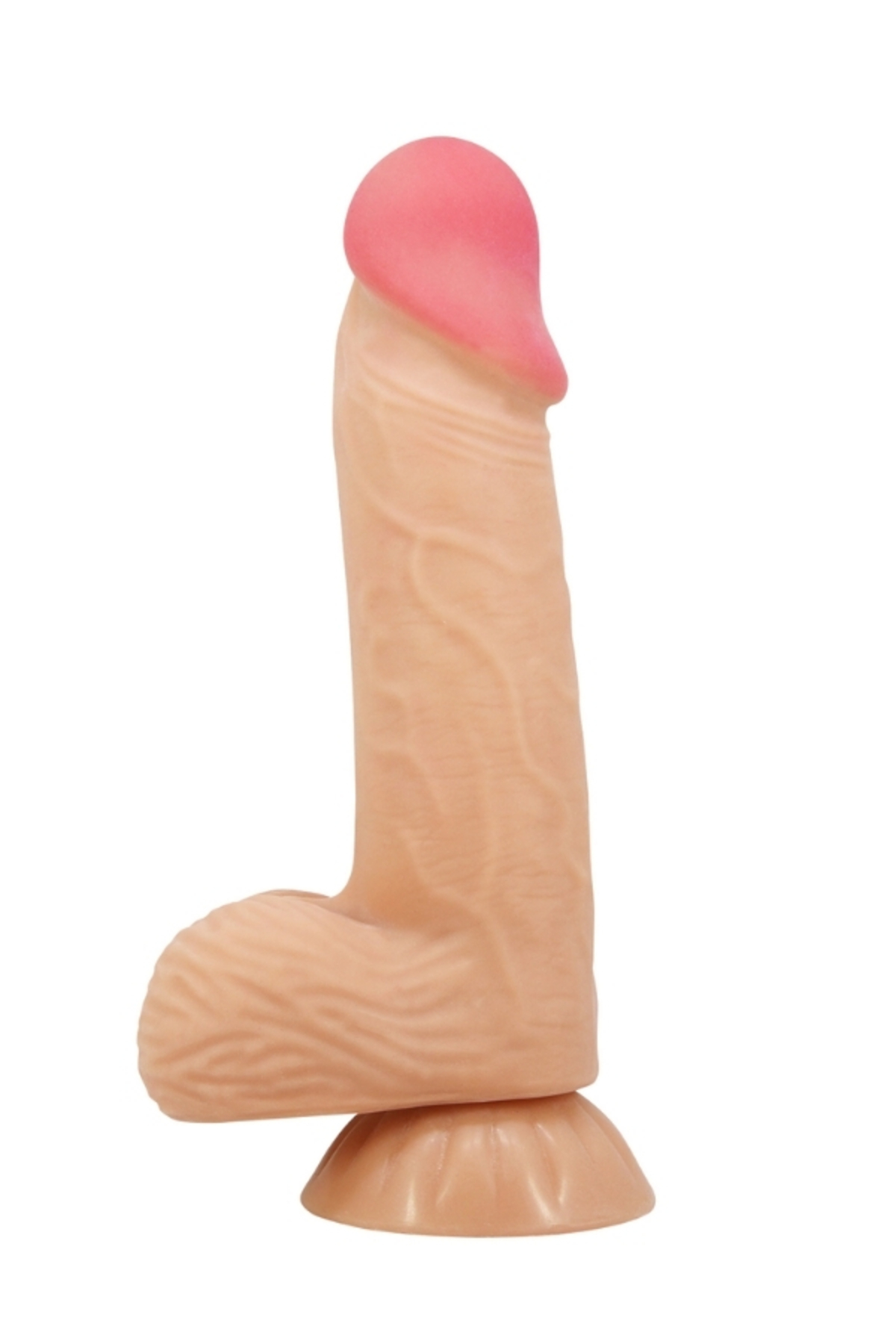 Lisle 8.1 İnç Kıkırdak Yapılı Gerçek Deri Yapılı Dildo - Görsel 5