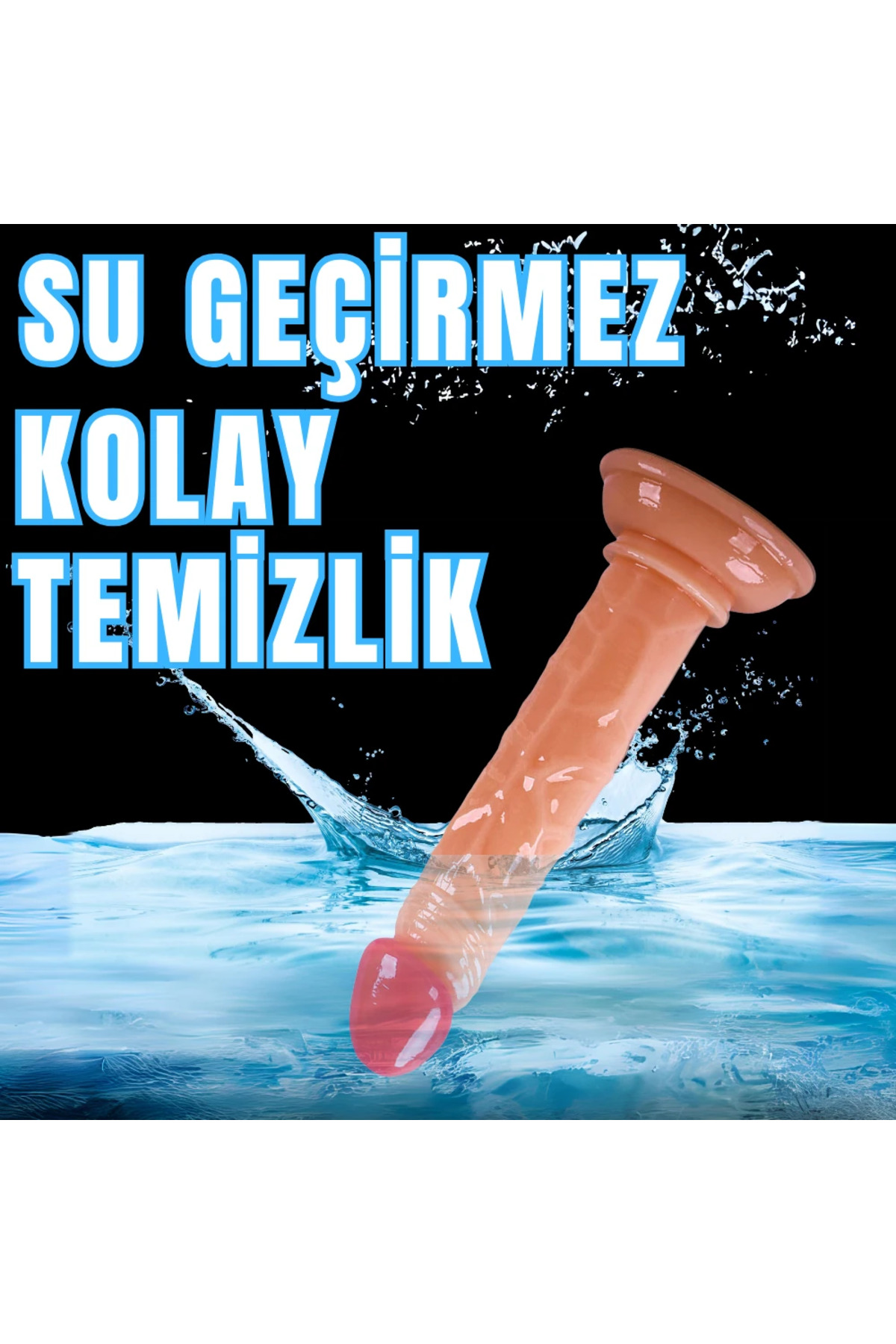 UNIQUE Realistik Dokuda Mini Dildo Vantuzlu Gerçekçi Yapay Penis 14 CM - Görsel 7