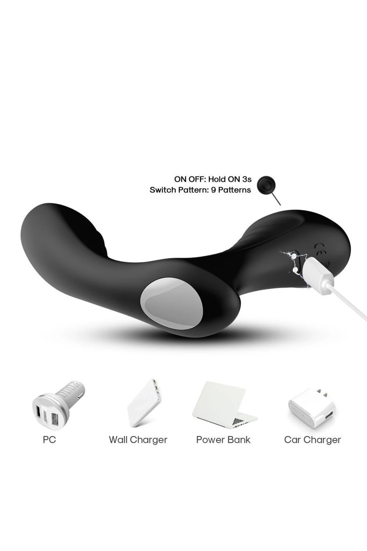 PRIME TOYS Storm Manyetik Şarjlı Uzaktan Kumandalı Perine ve Uyarıcı Masaj Vibratör - Görsel 6