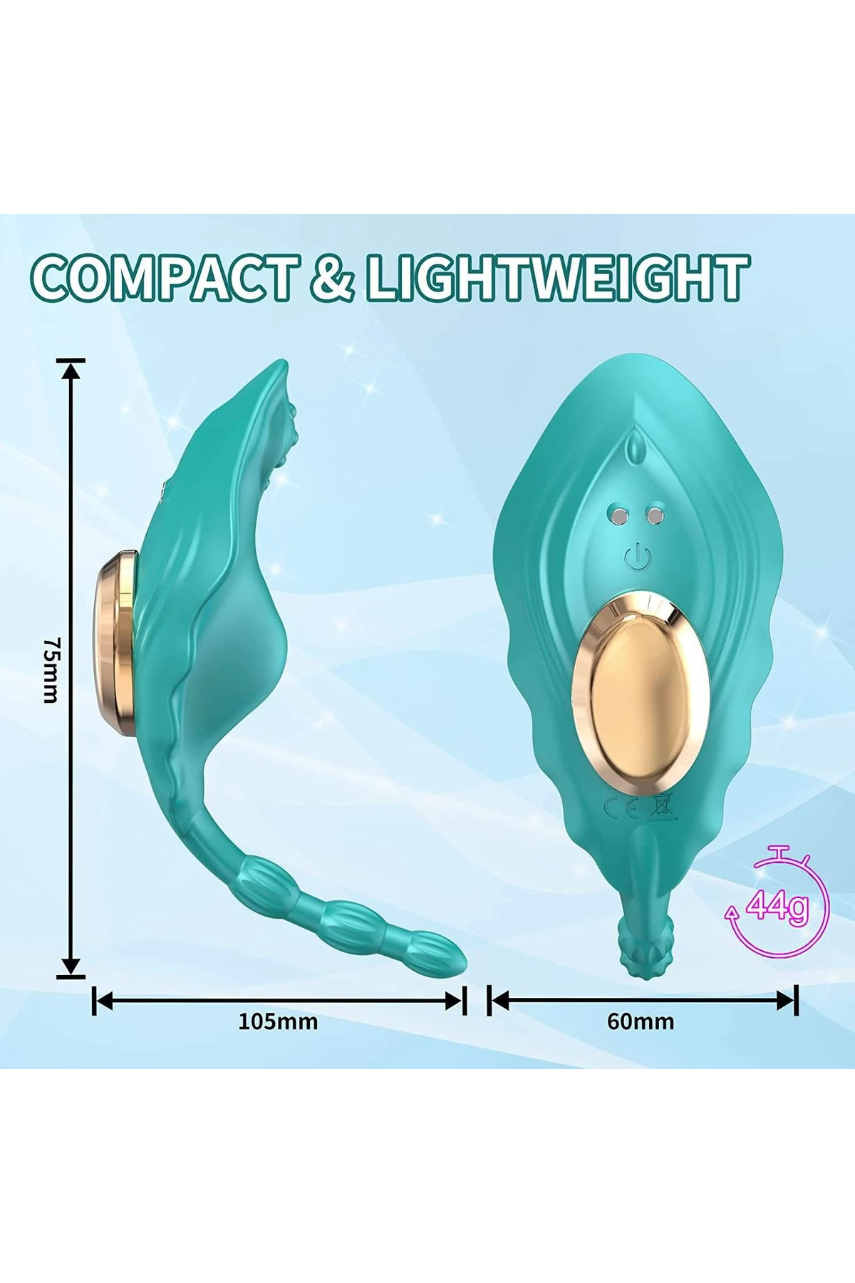 PRIME TOYS Telefon Kontrollü Manyetik Klipsli Külot İçi Giyilebilir Panty App 3 in 1 Vibratör - Görsel 6
