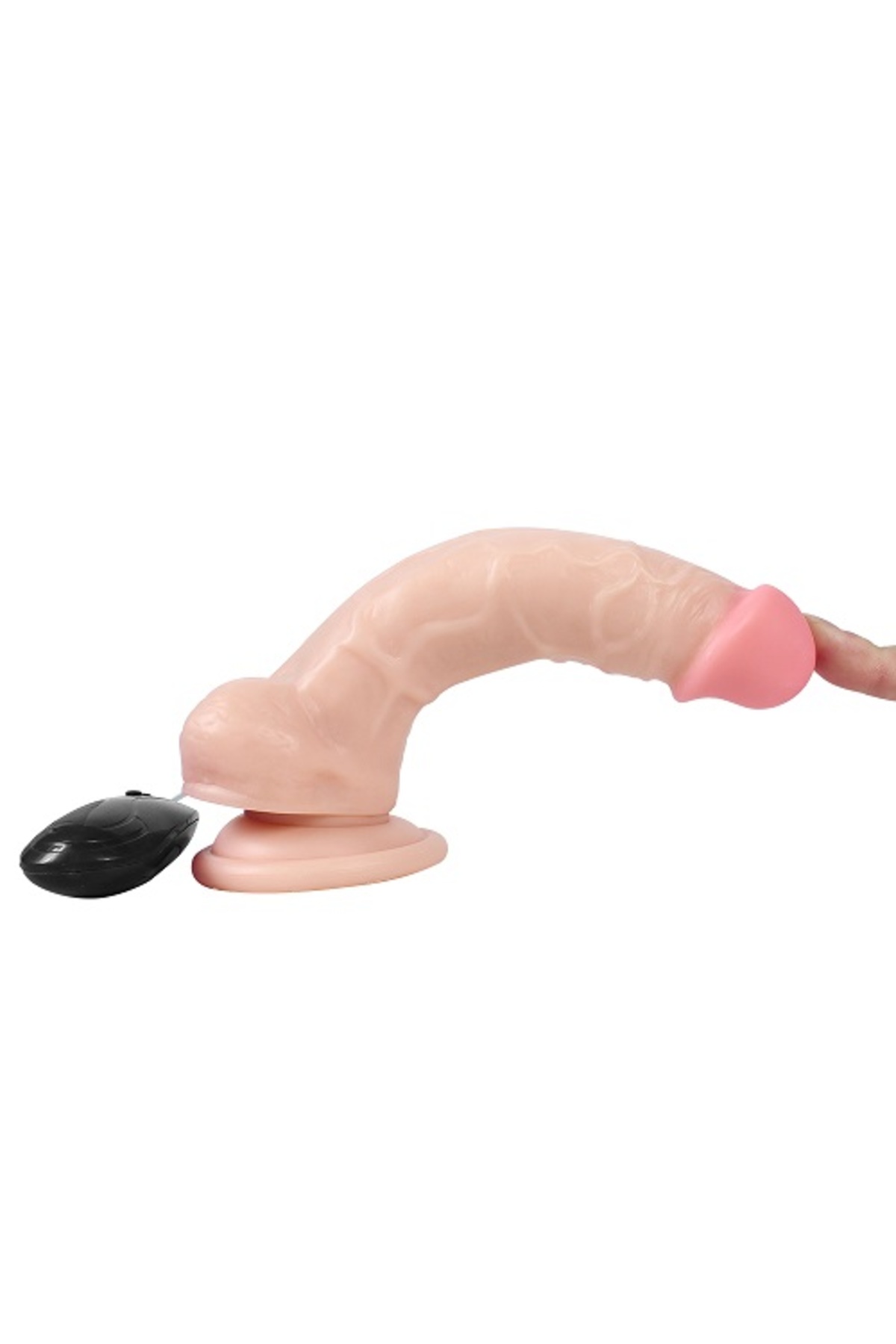 Xise 17 CM Vantuzlu 10 Titreşimli Realistik Vibratör Penis Dildo - Görsel 2