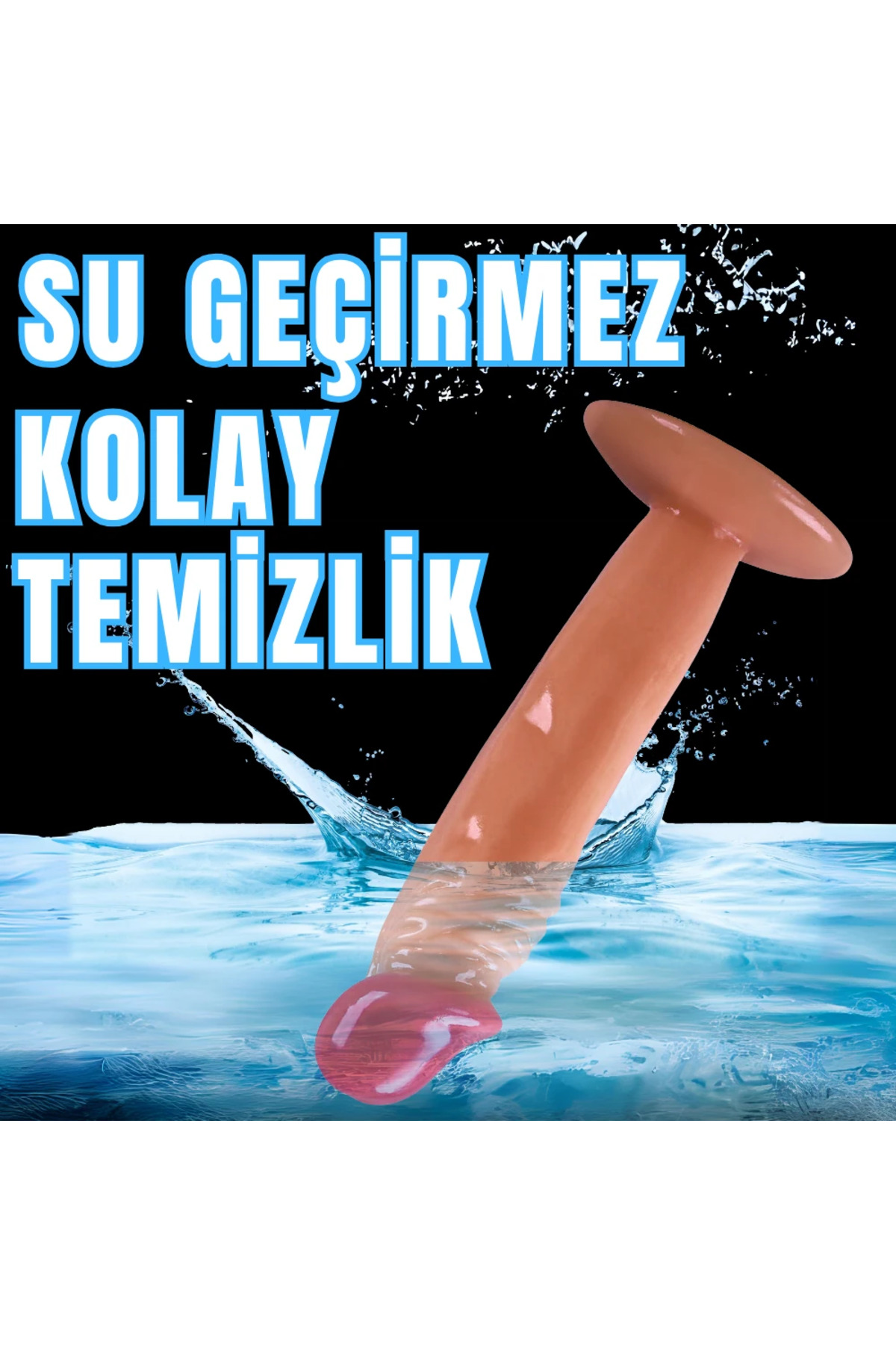 UNIQUE Realistik Dokuda Dildo Vantuzlu Gerçekçi Yapay Penis 17 CM - Görsel 7