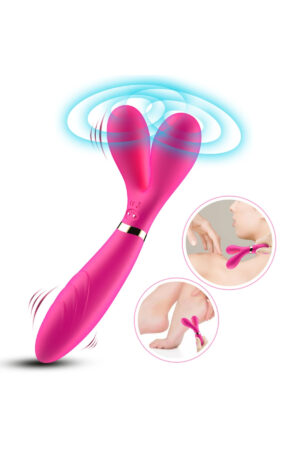PRIME TOYS Y-Wand Şarjlı Güçlü Titreşimli Bükülebilir G Nokta ve Klitoris Uyarıcı Masaj Vibratör