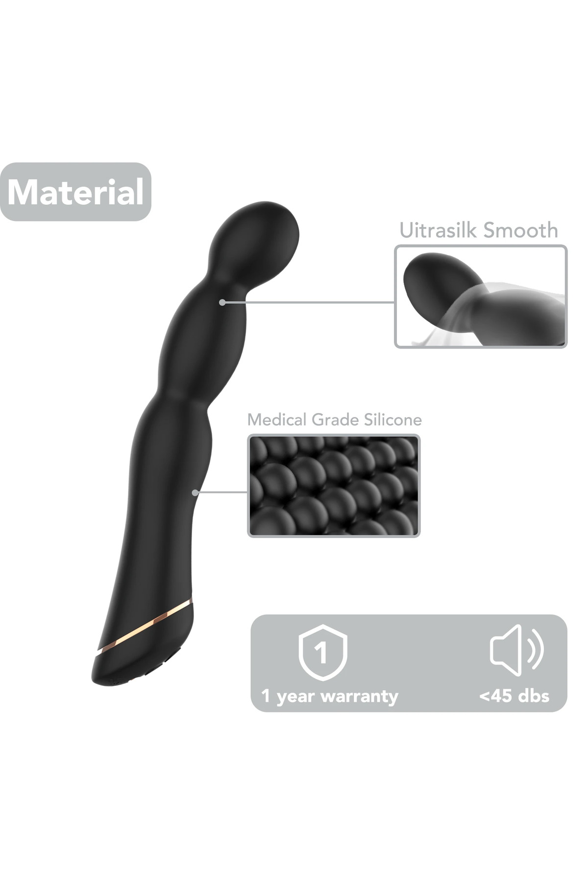 PRIME TOYS Knot Şarjlı G Nokta ve Klitoris Uyarıcı Boğumlu Anal Vibratör - Görsel 5