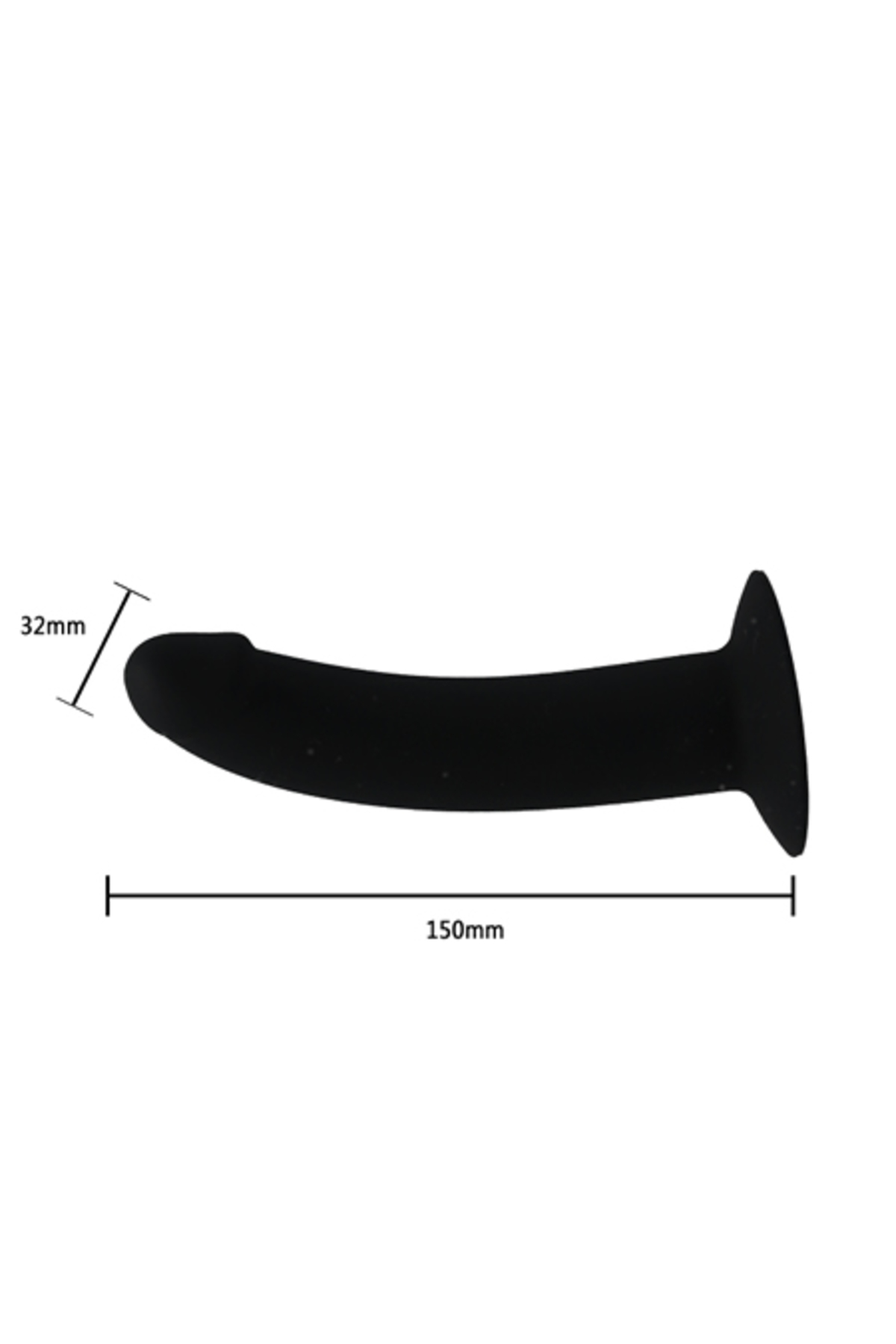 Les's 15 CM Belden Bağlamalı Realistik Siyah Protez Penis - Görsel 5