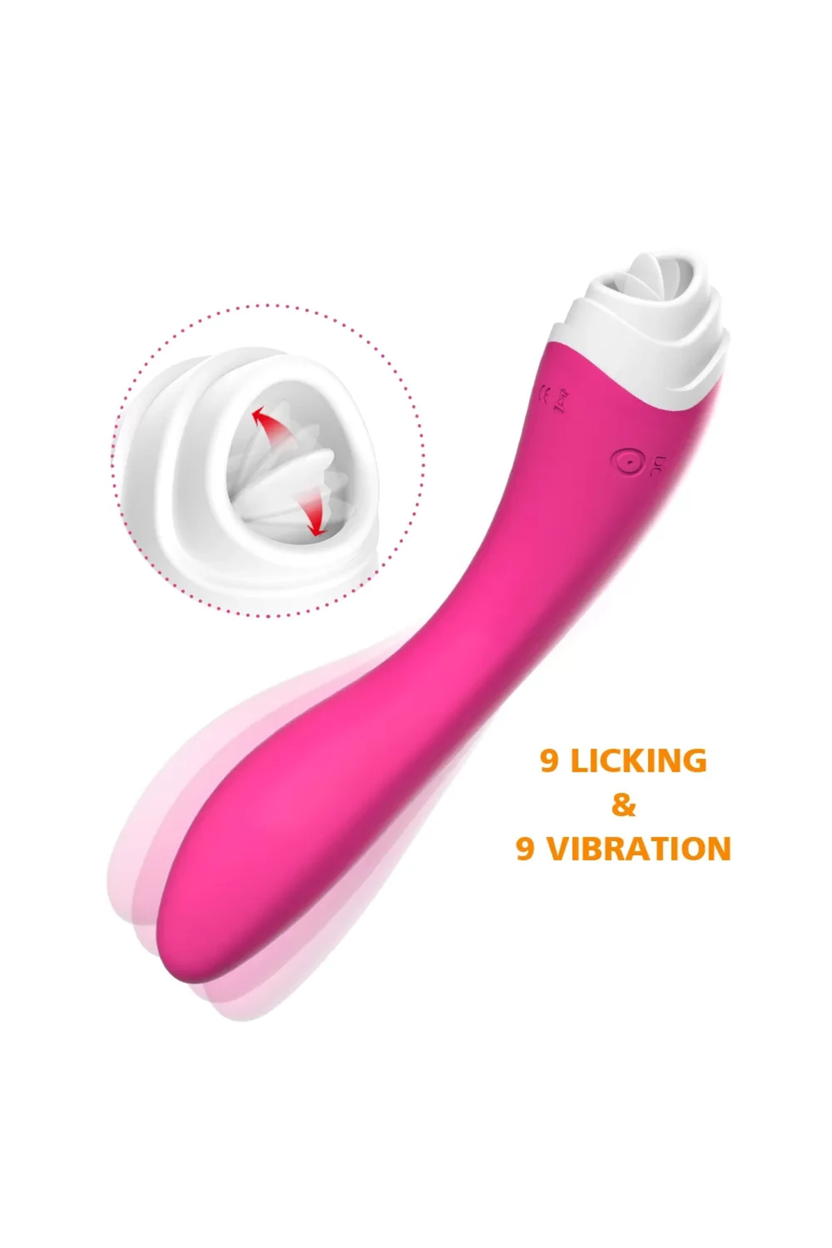 FAIRYLAND 9+9 Modlu Klitoris ve G-Spot Uyarıcı 2 in 1 Dil Vibratör - Pembe - Görsel 4