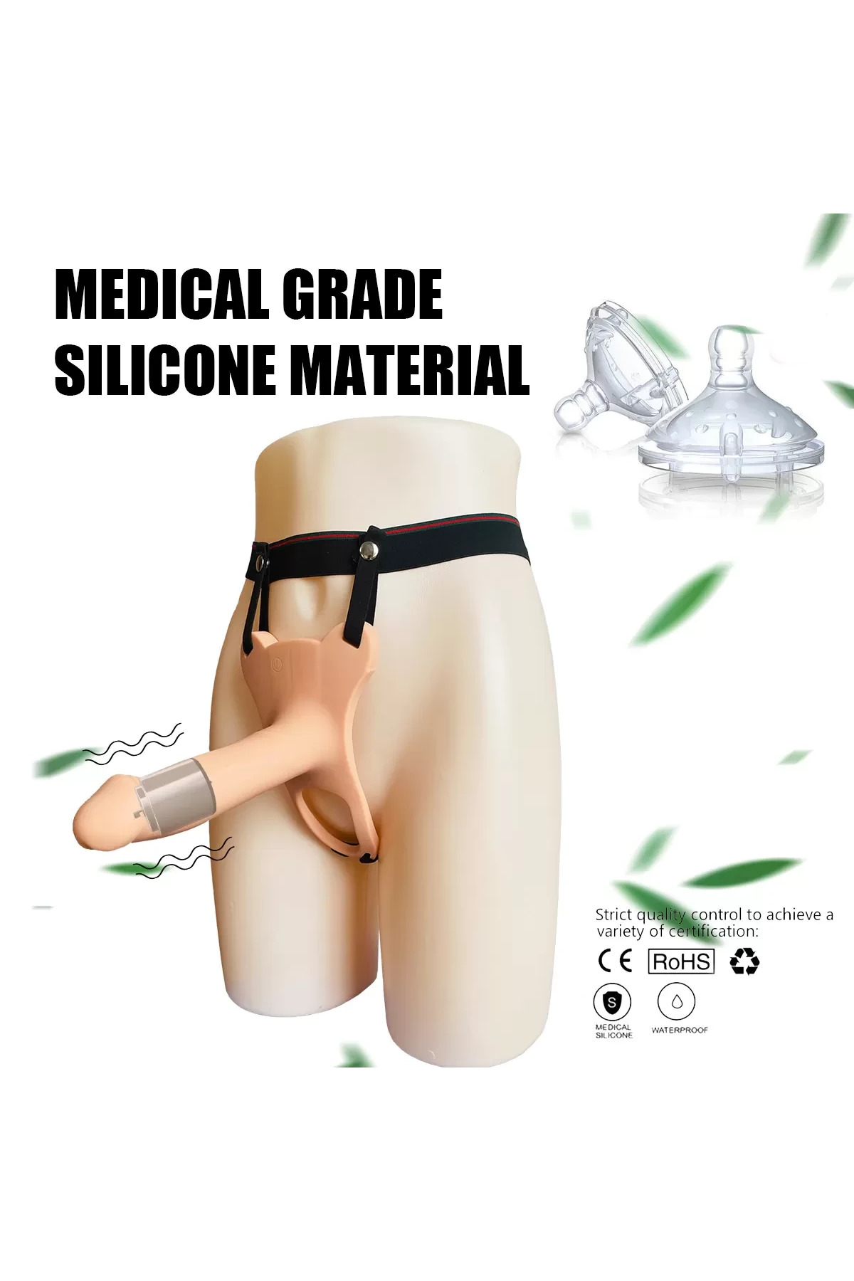 Şarjlı Ultra Yumuşak Dokulu İçi Boş Belden Bağlamalı Realistik Vibratör - Görsel 5