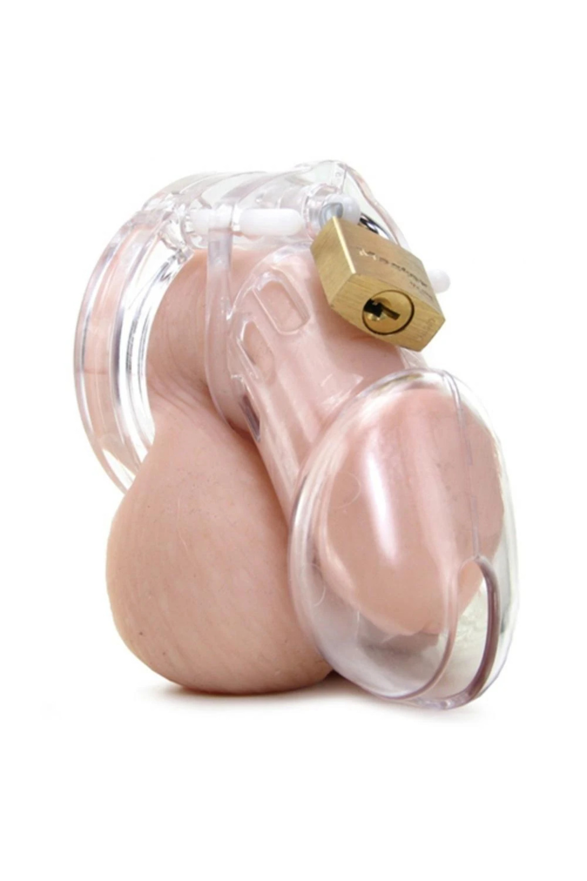 Plastik Penis Kilidi Clear Chastity Cock Cage Bekaret Cihazı Şeffaf Penis Esaret Kafesi - Görsel 7