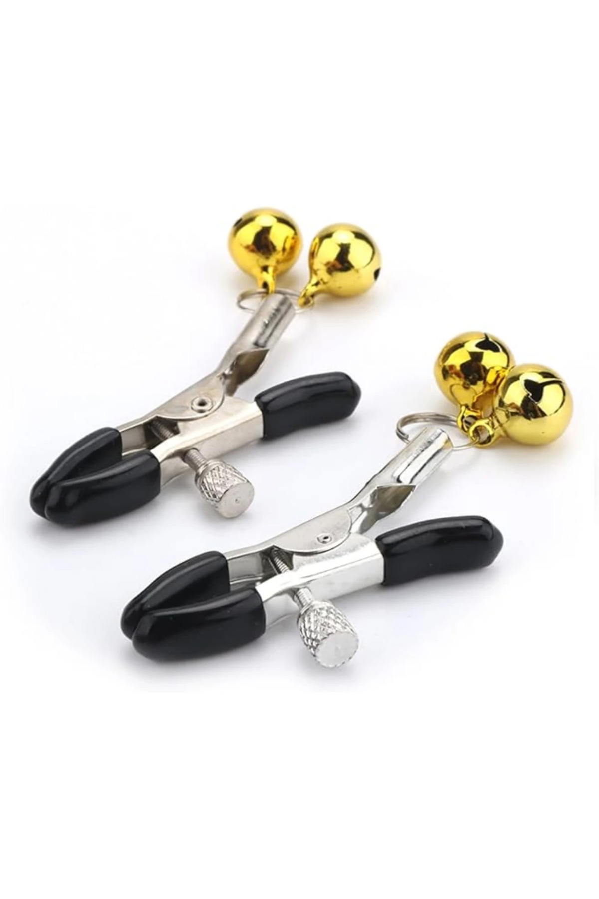 Sarı Zilli Göğüs Uyarıcı Meme Ucu Klipsi Nipple Clamps With Yellow Bell - Görsel 3